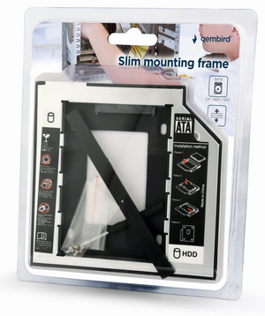 Gembird MF-95-01 panel bahía disco duro 13,3 cm (5.25") Panel de control