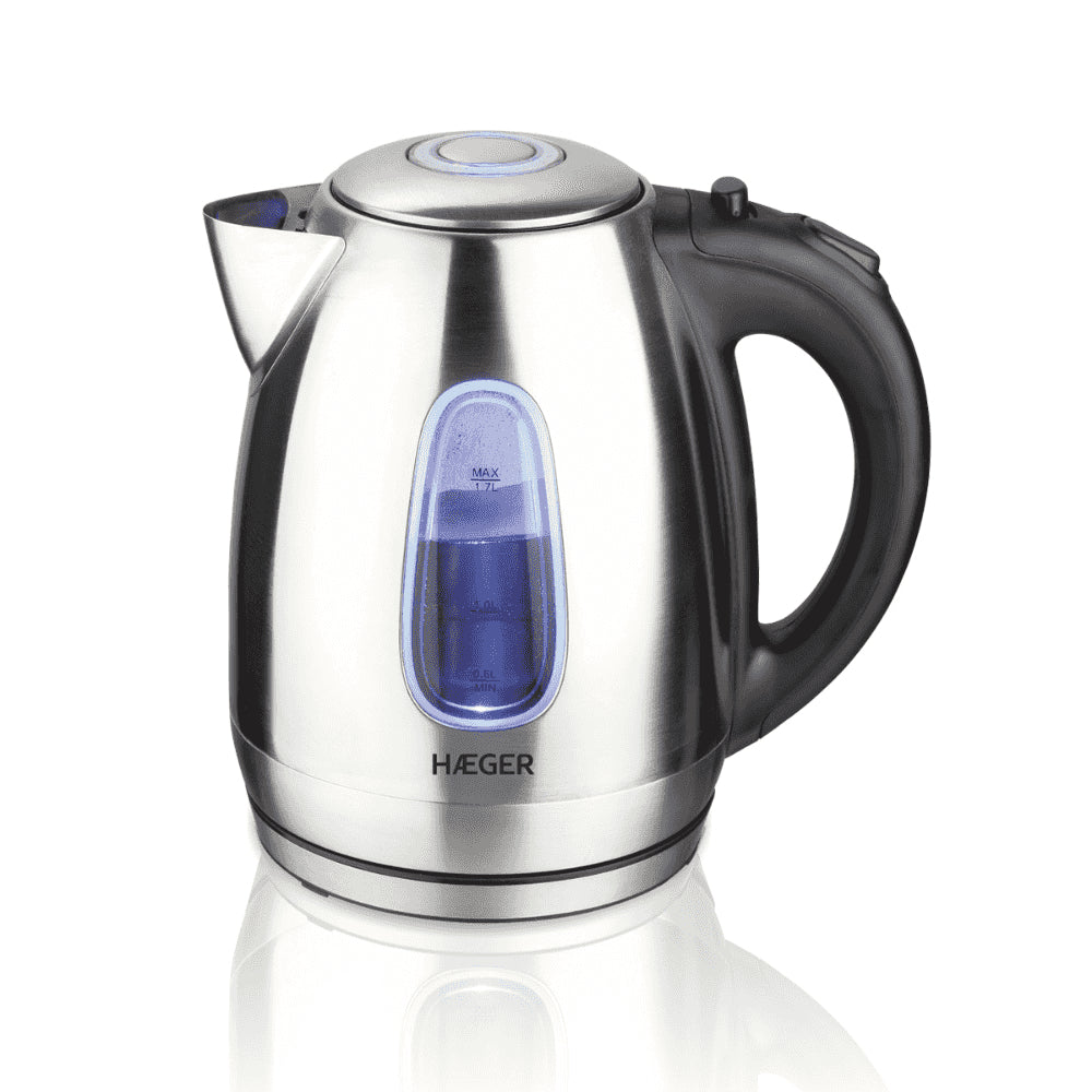 EK-22S.027A tetera eléctrica 1,7 L 2200 W Negro, Acero inoxidable