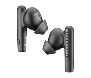 Intrauriculares Poly Voyager Free 60 UC M color Negro Carbono +Adaptador USB-C BT700 +Estuche de carga básico
