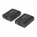 Kit Extensor de Consola por Fibra Óptica KVM DisplayPort - 4K 60Hz - Hasta 300m (Multimodo) - con 2 Módulos SFP+ de 10G Pre-Instalados - Hub USB de 3 Puertos HID