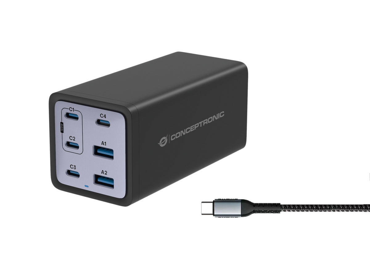 OZUL06BE cargador de dispositivo móvil Universal Negro Corriente alterna Carga rápida Interior