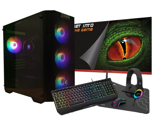 AMD Ryzen 5 4650G/32GB/2 Tb NVMe/ Teclado raton auriculares y alfombriila Ordenador GamingPC