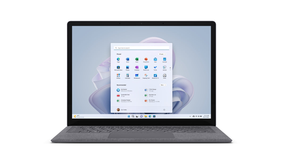 Surface Laptop 5 Portátil 34,3 cm (13.5") Pantalla táctil Intel® Core i5 i5-1235U 8 GB LPDDR5x-SDRAM 256 GB SSD Wi-Fi 6 (802.11ax) Windows 11 Home Platino