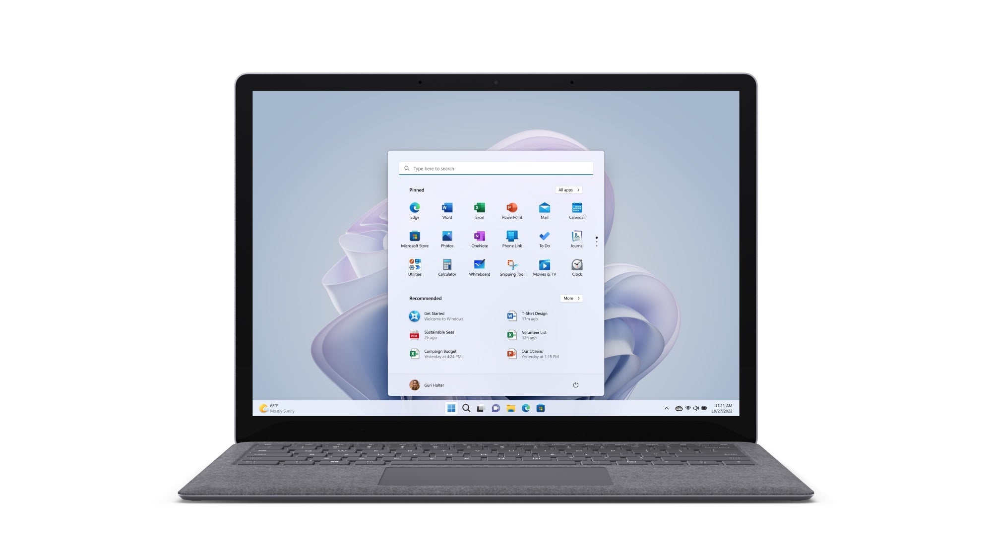 Surface Laptop 5 Portátil 34,3 cm (13.5") Pantalla táctil Intel® Core i5 i5-1235U 8 GB LPDDR5x-SDRAM 256 GB SSD Wi-Fi 6 (802.11ax) Windows 11 Home Platino