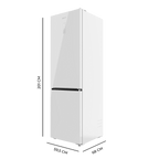 Bolero CoolMarket Combi 456 White Glass C 