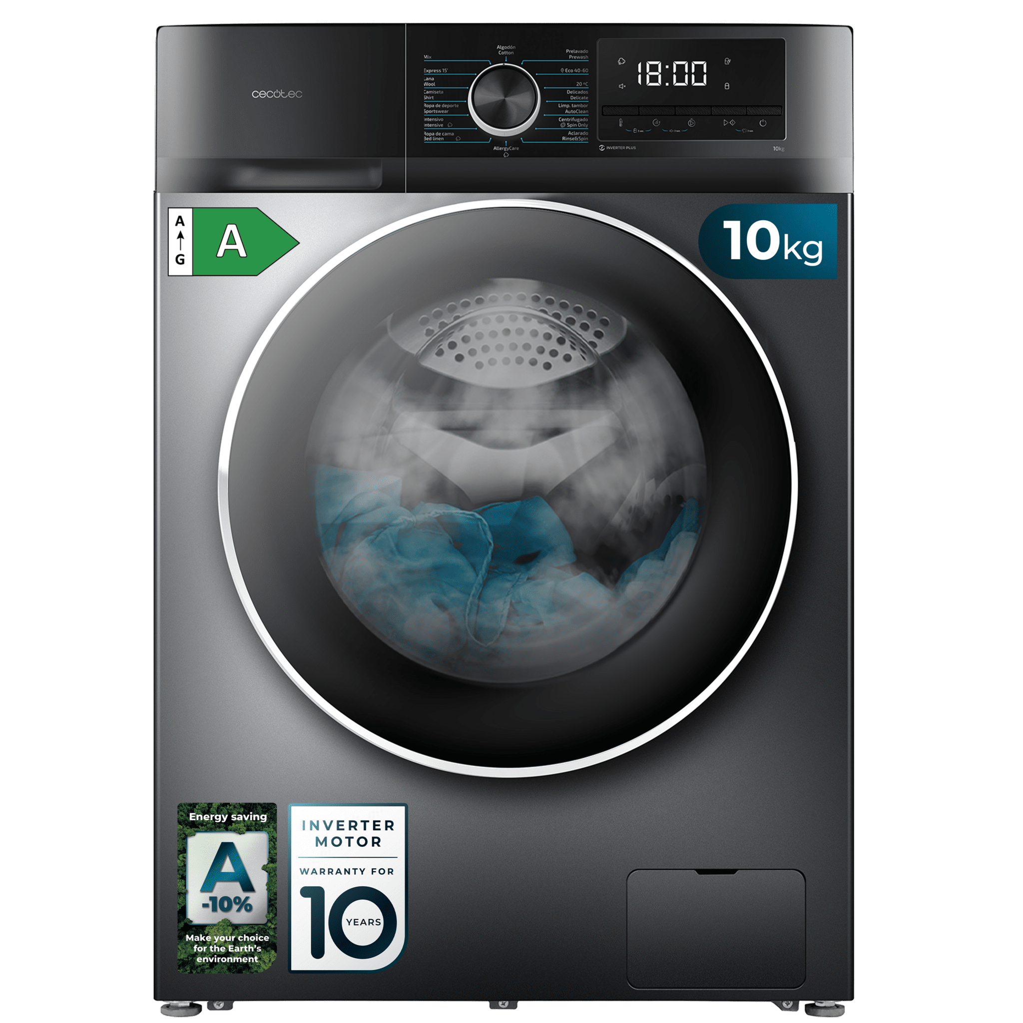 Lavadora Bolero DressCode 10500 Inverter Steel A