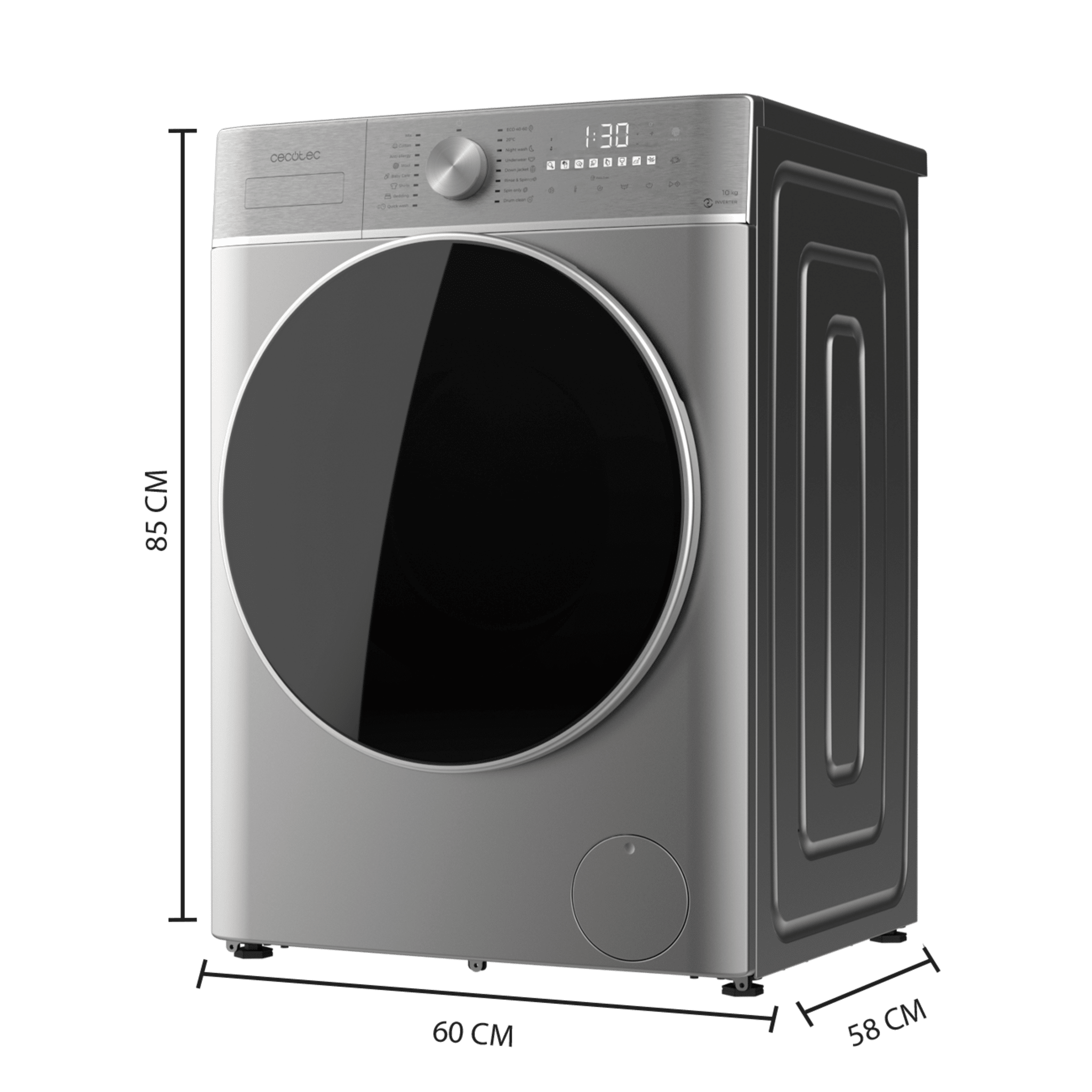 Lavadora Bolero DressCode 10800 Inverter Steel A