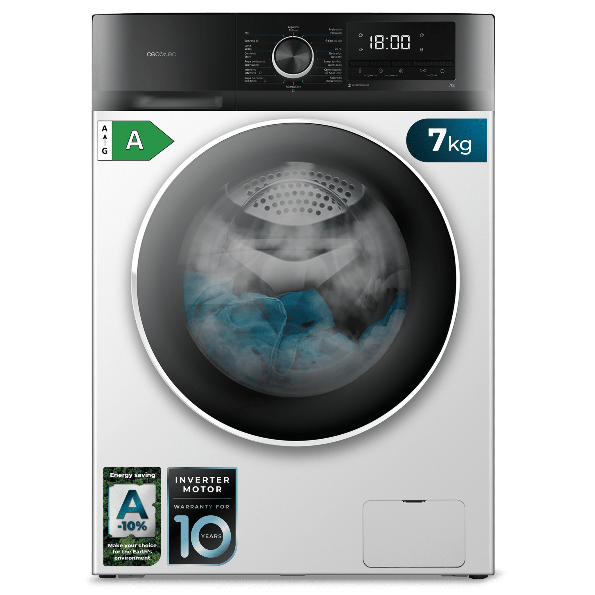 Lavadora Bolero Dresscode 7500 Inverter A