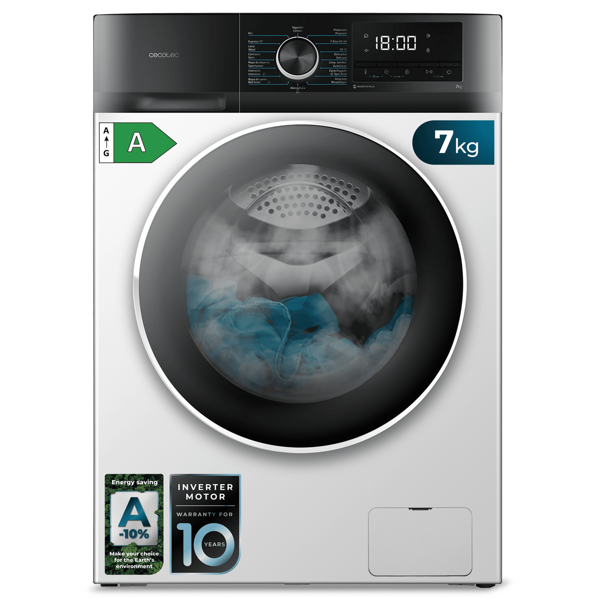 Lavadora Bolero Dresscode 7500 Inverter A
