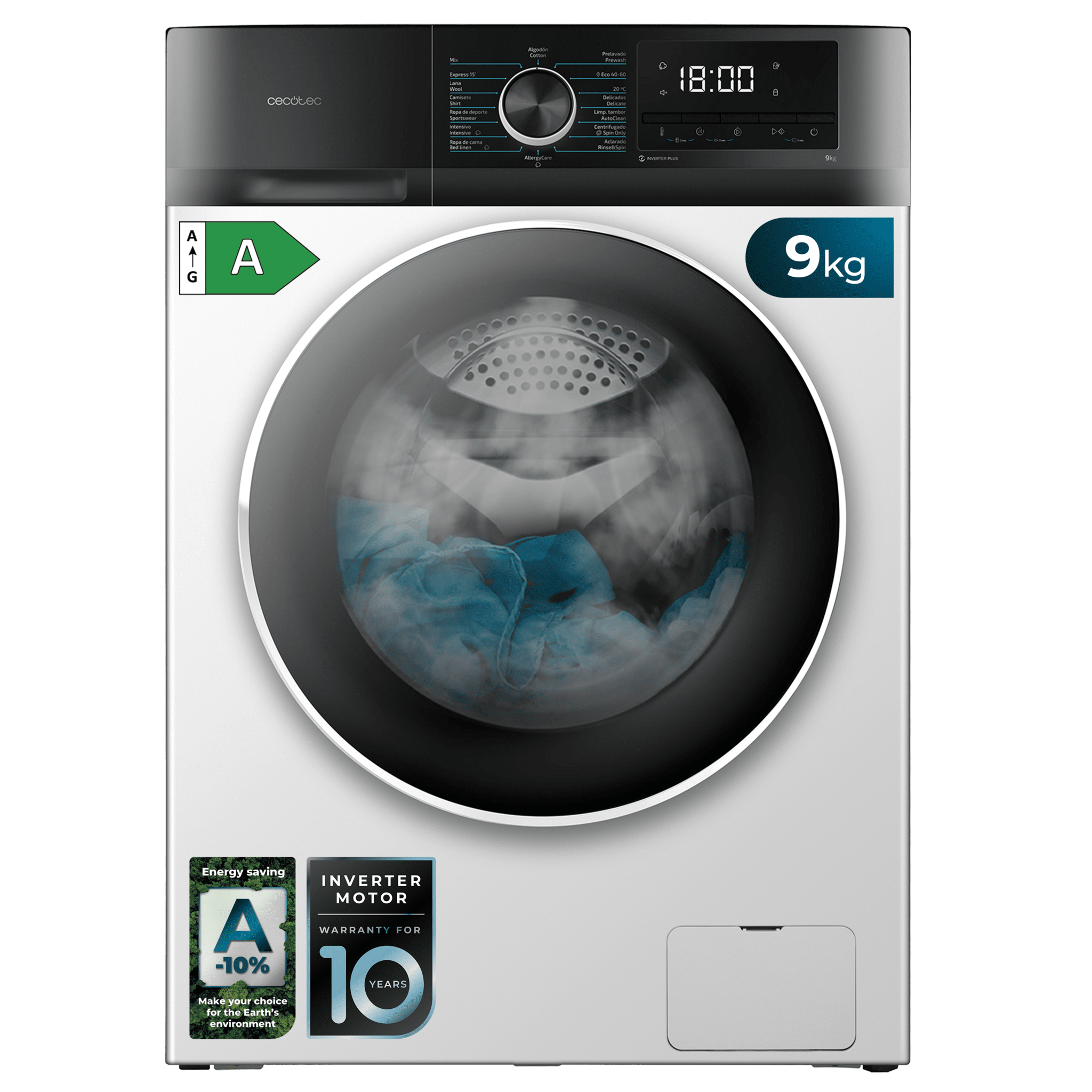 Lavadora Bolero DressCode 9500 Inverter A