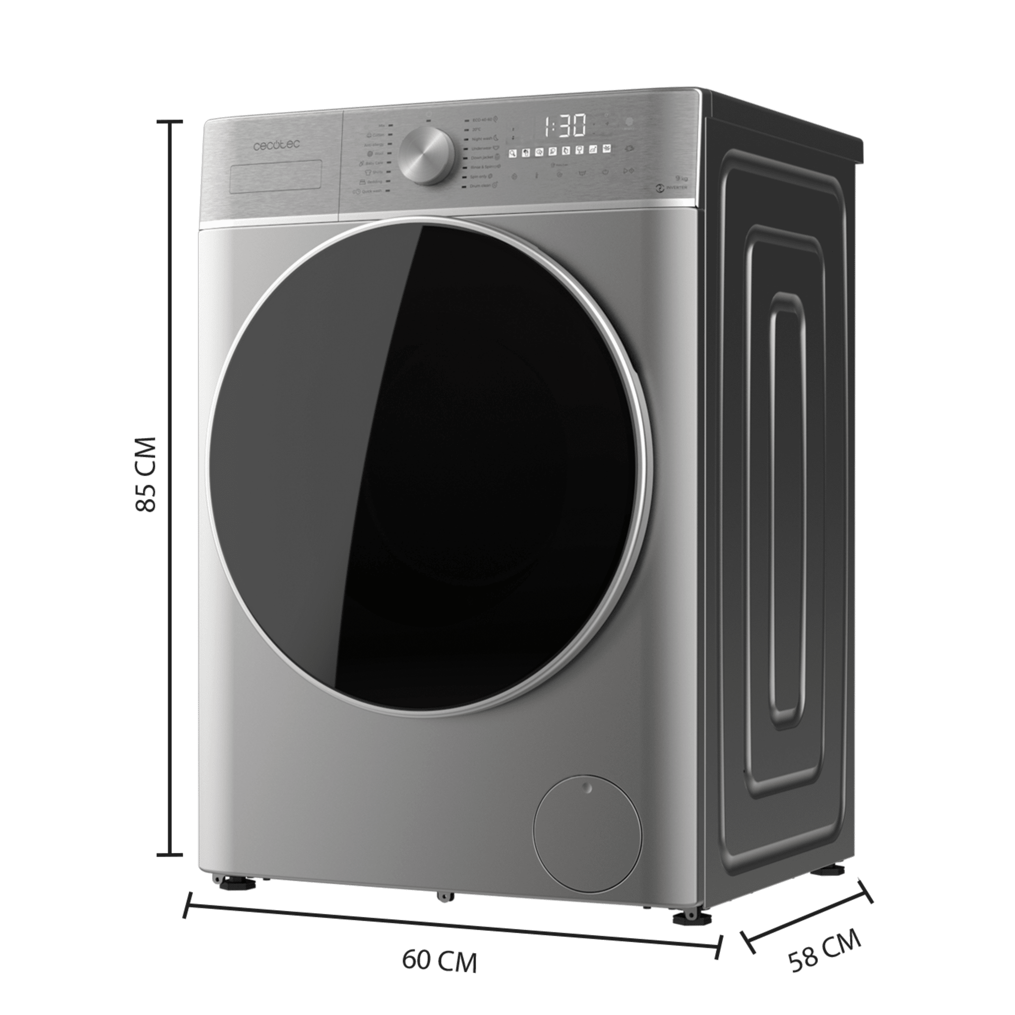 Lavadora Bolero DressCode 9800 Inverter Steel A