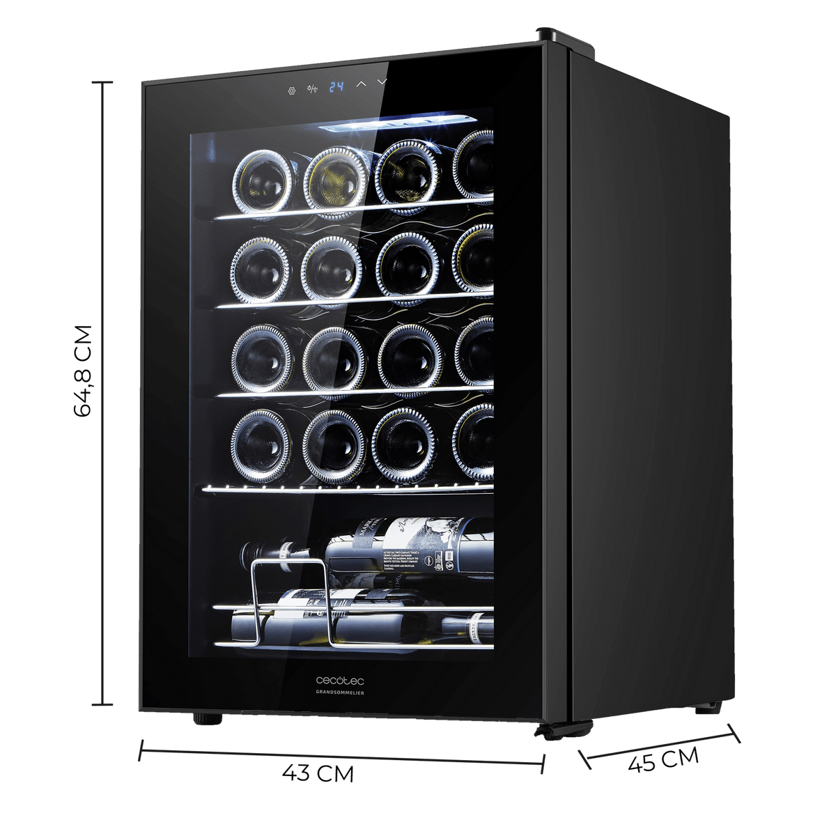 Bolero GrandSommelier 2050 Black Compressor
