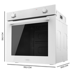 Bolero Hexa C126410 Glass White A