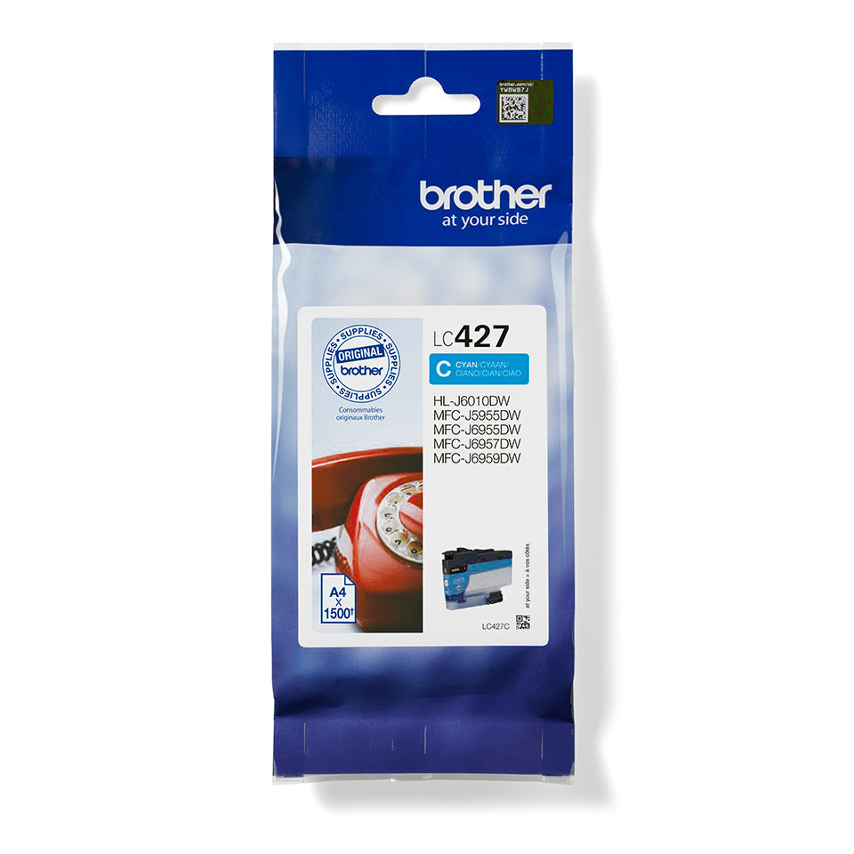 LC427C cartucho de tinta 1 pieza(s) Original Rendimiento estándar Cian
