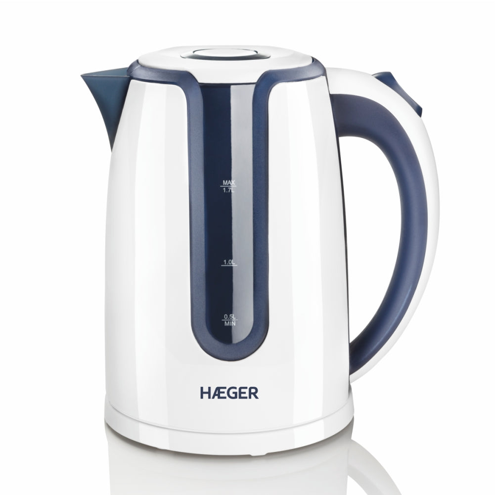 EK-22B.018A tetera eléctrica 1,7 L 2200 W Azul, Blanco