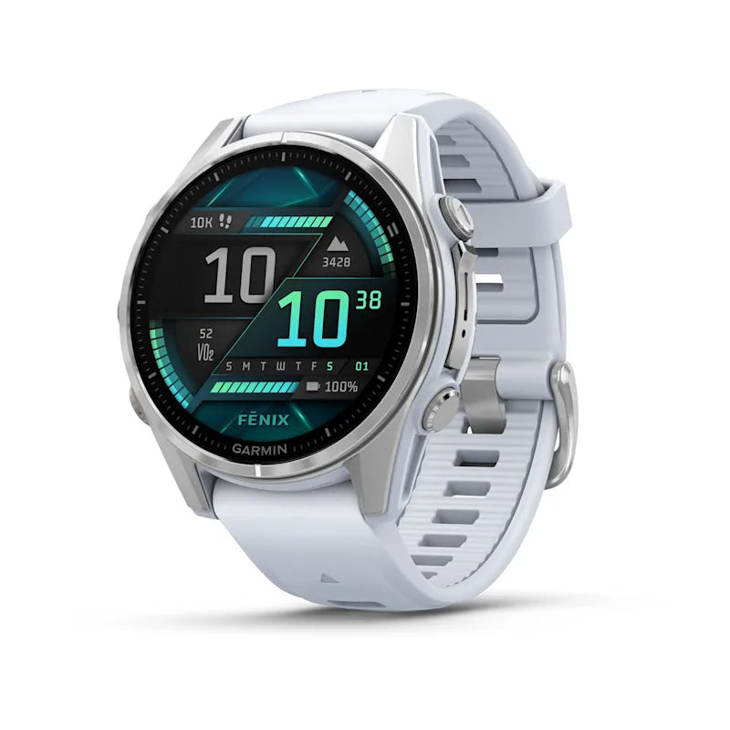 Fenix 8 3,3 cm (1.3") AMOLED 43 mm Digital 416 x 416 Pixeles Pantalla táctil Plata Wifi GPS (satélite)