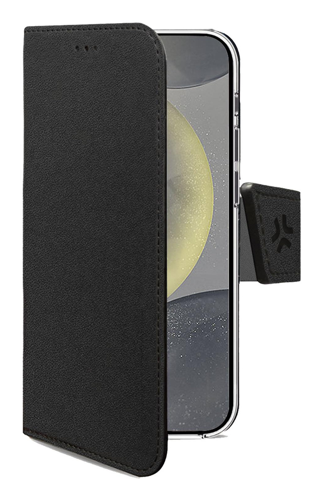 WALLY funda para teléfono móvil 15,8 cm (6.2") Funda cartera Negro