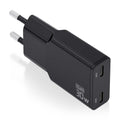 ASCH-30W2P049-BK cargador de dispositivo móvil Cámara digital, MP3, MP4, Teléfono móvil, Navegante, Portátil, Consola de juegos portátil, Smartphone, Tableta, Universal Negro Corriente alterna Carga rápida Interior