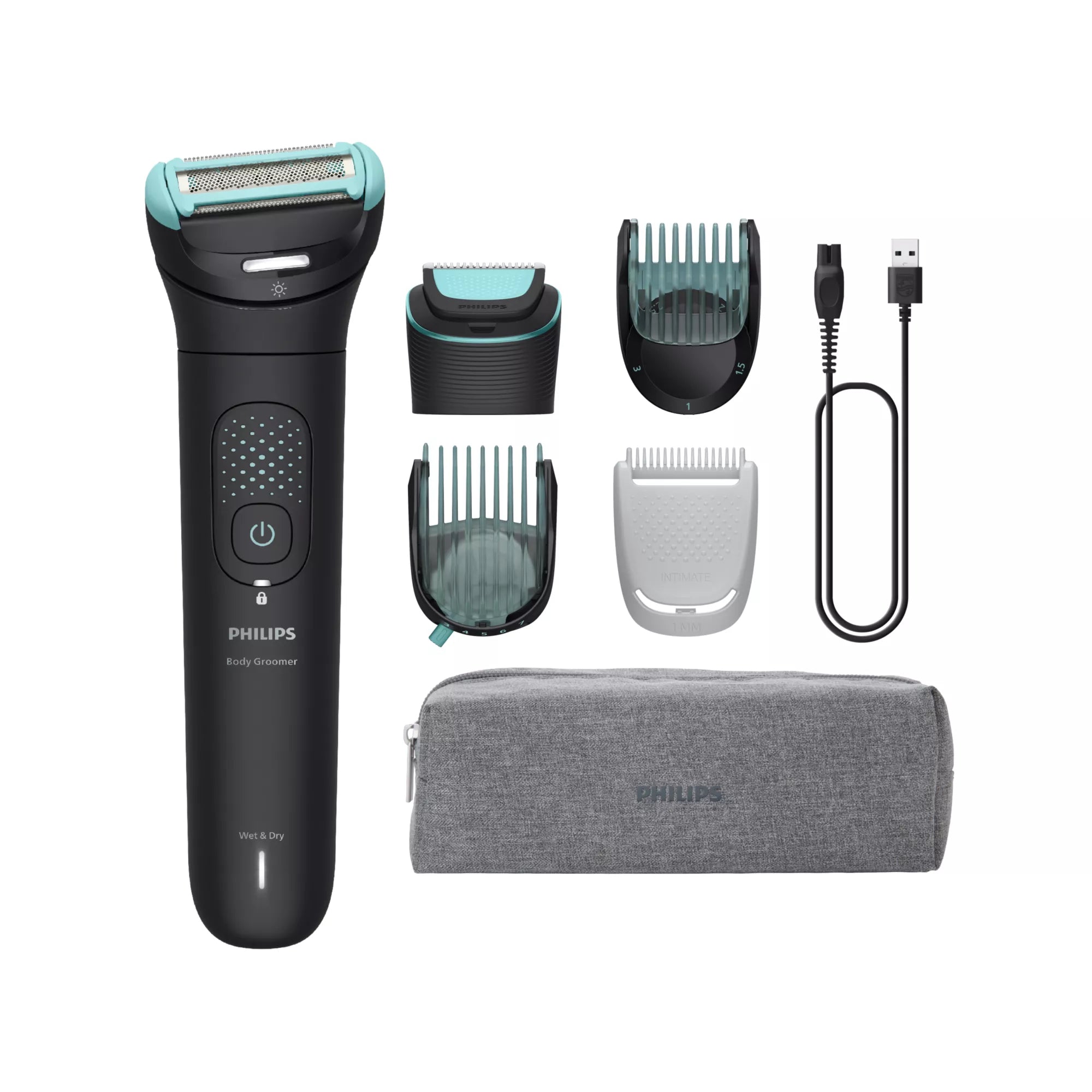 7000 series Body Groomer BG7470/15 Cabezal flexible 2D y sistema de recorte y afeitado