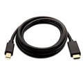 Mini DisplayPort macho a HDMI macho, 2 metros, unidireccional desde DisplayPort color negro, máxima resolución de vídeo de 1080p