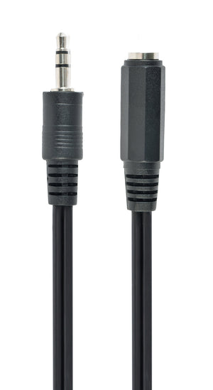 1.5 m, 3.5mm/3.5mm, M/F cable de audio 1,5 m 3,5mm Negro