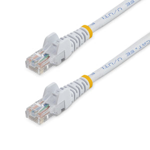 Cable de 3m Blanco de Red Fast Ethernet Cat5e RJ45 sin Enganche - Cable Patch Snagless