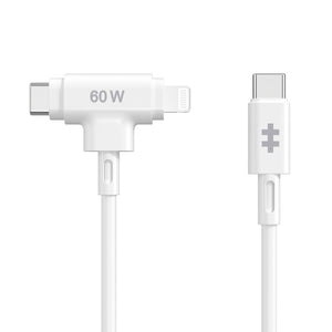 HyperJuice cable USB USB 2.0 1,5 m USB C USB C/Lightning Blanco