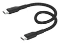 BoostCharge cable USB USB 2.0 0,15 m USB C Negro