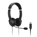 Auriculares USB-A clásicos con micrófono y control de volumen