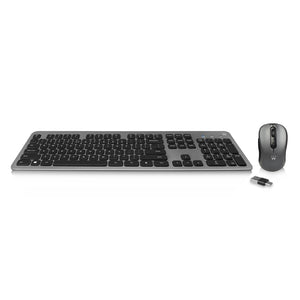 EW3272 teclado Ratón incluido Universal RF inalámbrico QWERTY Español Negro