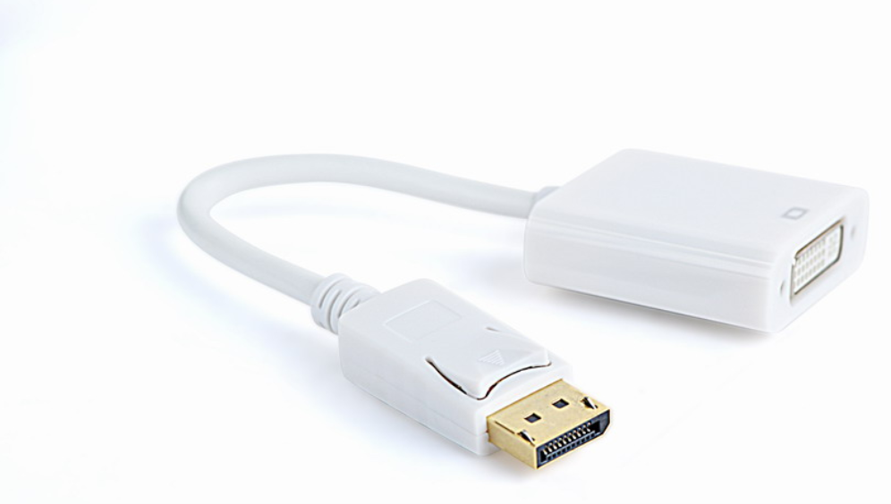 Gembird A-DPM-DVIF-002-W adaptador de cable de vídeo 0,1 m DisplayPort DVI Blanco