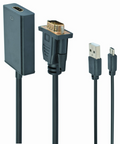 Gembird A-VGA-HDMI-01 adaptador de cable de vídeo 0,15 m HDMI tipo A (Estándar) VGA (D-Sub) Negro