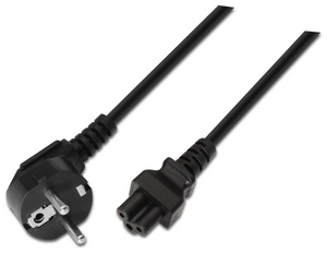AISENS A132-0172 cable de transmisión Negro 1,5 m CEE7/7 C5 acoplador