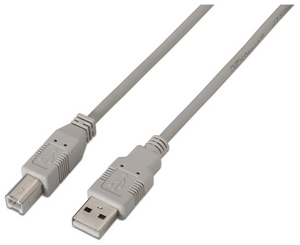 AISENS A101-0002 cable USB USB 2.0 1,8 m USB A USB B Beige