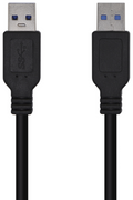 AISENS Cable USB 3.0, Tipo A/M-A/M, Negro, 2.0m