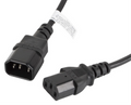 Lanberg CA-C13E-10CC-0018-BK cable de transmisión Negro 1,8 m C13 acoplador C14 acoplador