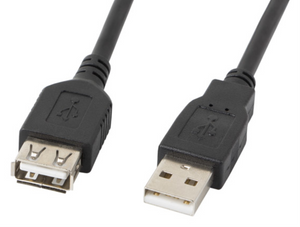 Lanberg CA-USBE-10CC-0007-BK cable USB USB 2.0 0,7 m USB A Negro