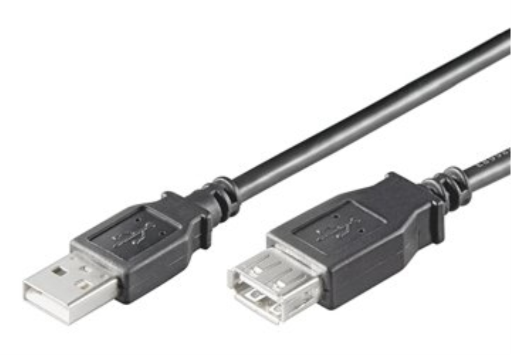 Ewent EC1012 cable USB 1,8 m USB 2.0 USB A Negro