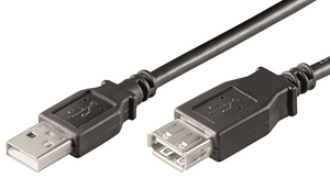 Ewent EC1011 cable USB 1 m USB A Negro