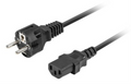 Lanberg CA-C13C-14CC-0018-BK cable de transmisión Negro 1,8 m C13 acoplador CEE7/7