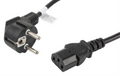 Lanberg CA-C13C-11CC-0018-BK cable de transmisión Negro 1,8 m C13 acoplador CEE7/7
