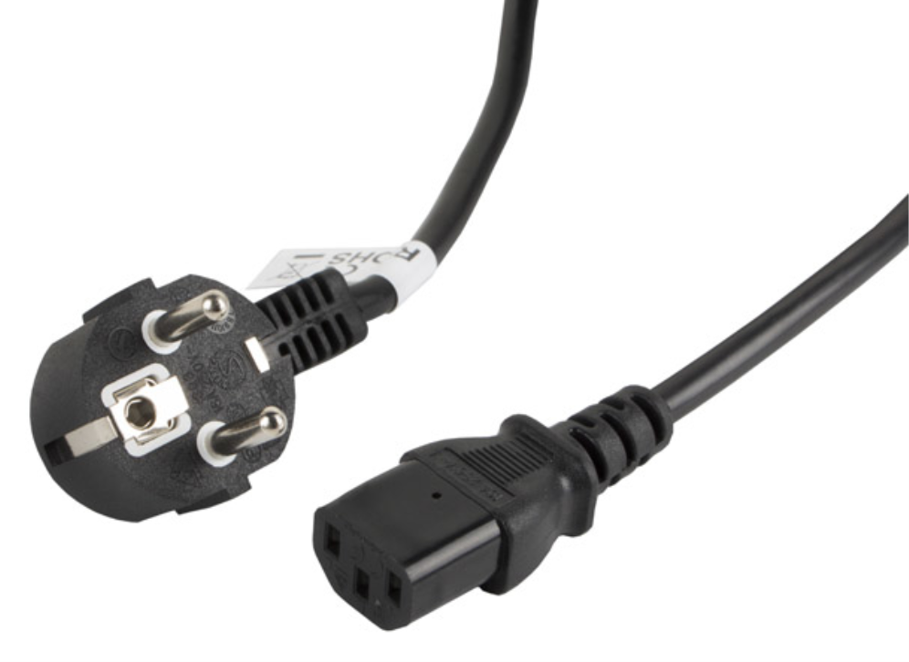 Lanberg CA-C13C-11CC-0050-BK cable de transmisión Negro 5 m C13 acoplador CEE7/7