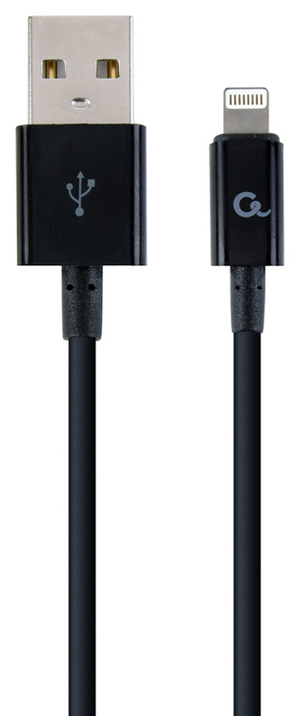 Cablexpert CC-USB2P-AMLM-1M cable de conector Lightning Negro