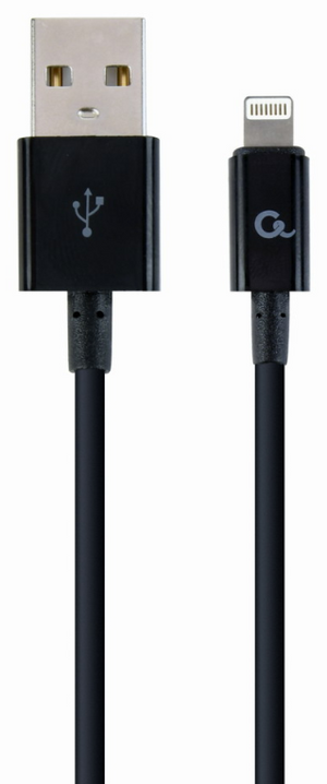 Cablexpert CC-USB2P-AMLM-2M cable de conector Lightning Negro