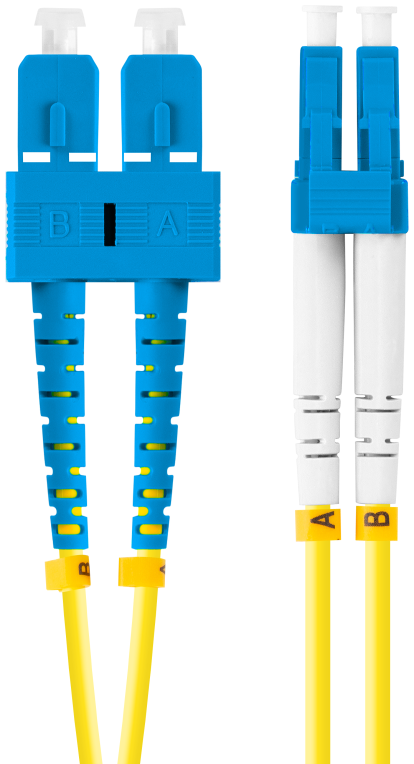 Lanberg FO-SULU-SD11-0010-YE Cable de fibra óptica e InfiniBand 1 m SC LC Amarillo