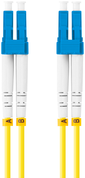 Lanberg FO-LULU-SD11-0020-YE Cable de fibra óptica e InfiniBand 2 m LC Amarillo