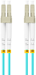 Lanberg FO-LULU-MD31-0050-TQ Cable de fibra óptica e InfiniBand 5 m LC Color aguamarina