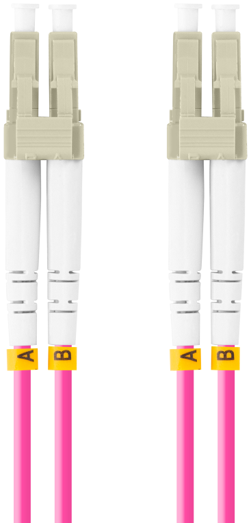 Lanberg FO-LULU-MD41-0050-VT Cable de fibra óptica e InfiniBand 5 m LC Violeta