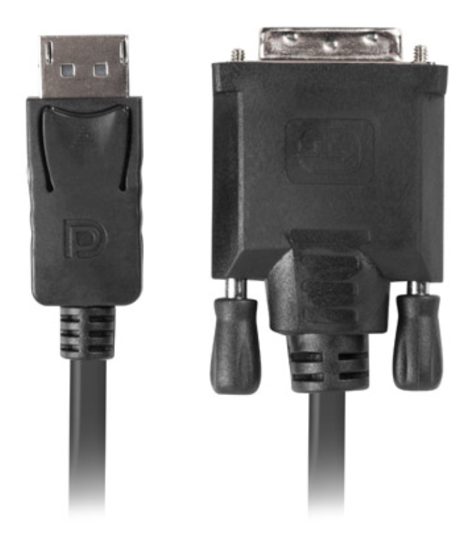 Lanberg CA-DPDV-10CU-0018-BK adaptador de cable de vídeo 1,8 m DisplayPort DVI-D Negro