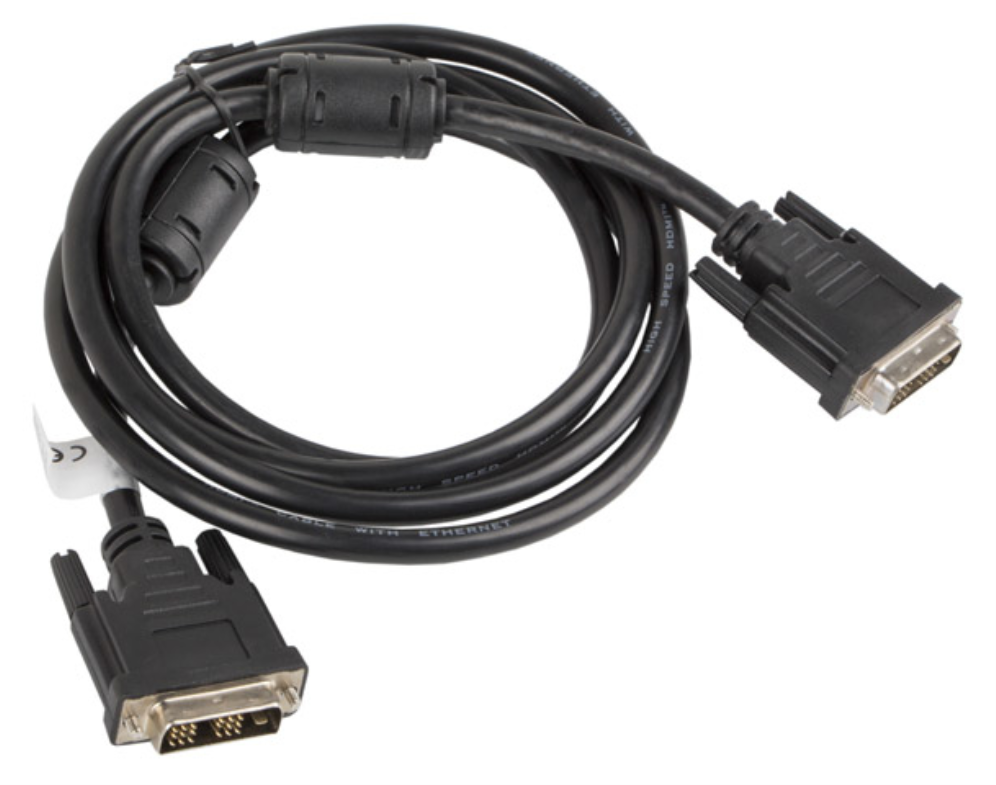 Lanberg CA-DVIS-10CC-0018-BK cable DVI 1,8 m DVI-D Negro